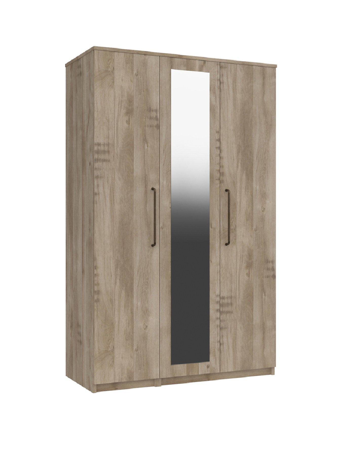 Image 2 of 5 of One Call Tuscany Ready Assembled 3 Door Mirrored Wardrobe