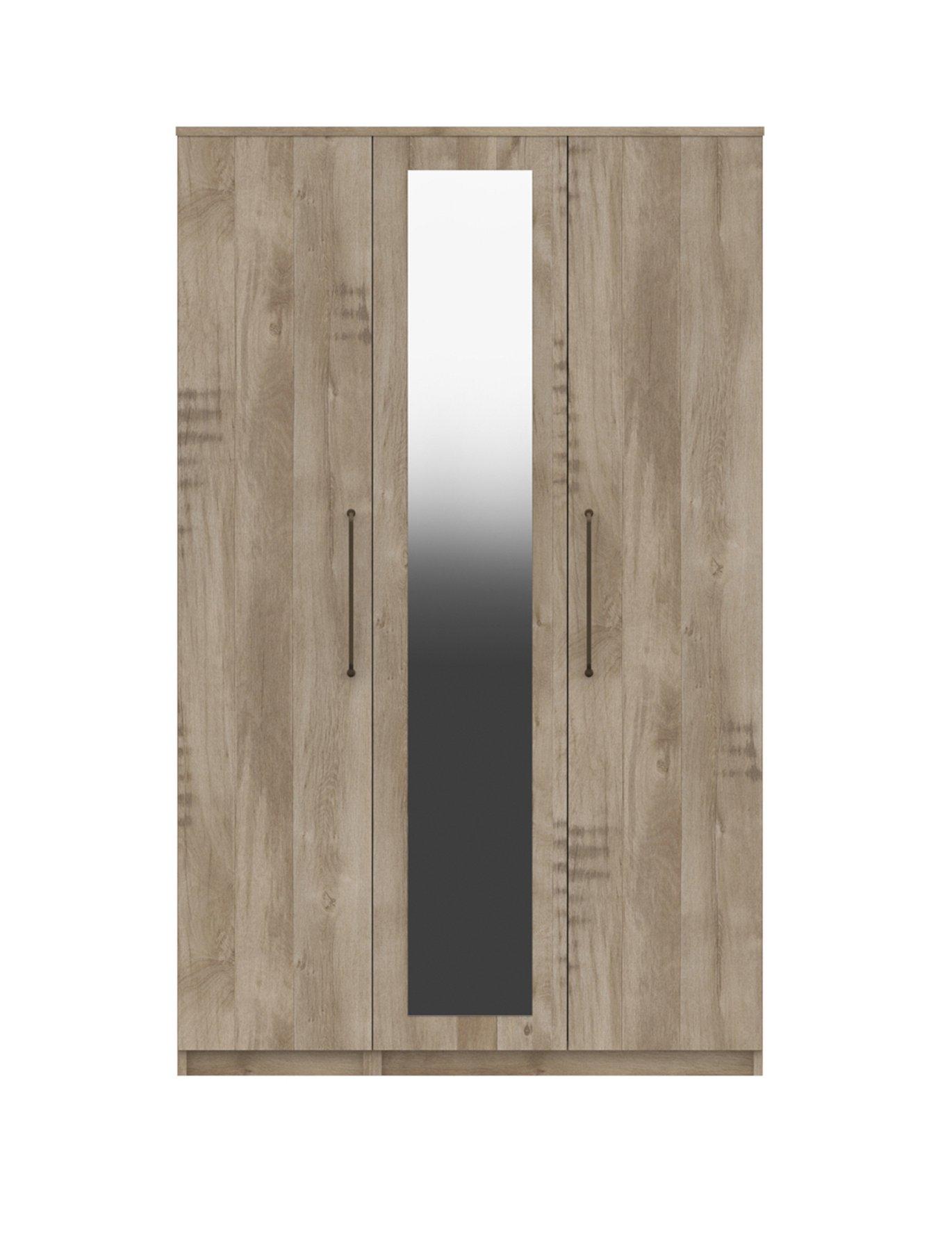 Image 3 of 5 of One Call Tuscany Ready Assembled 3 Door Mirrored Wardrobe