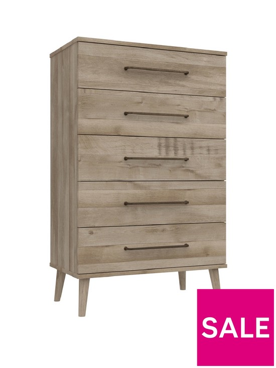 stillFront image of one-call-tuscany-ready-assembled-3nbsppiece-package--nbsp5-drawer-chest-and-2-bedside-chests