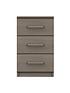  image of one-call-reagon-part-assembled-3-piece-package-3-door-mirrored-wardrobe-5-drawer-chest-and-2-bedside-chests