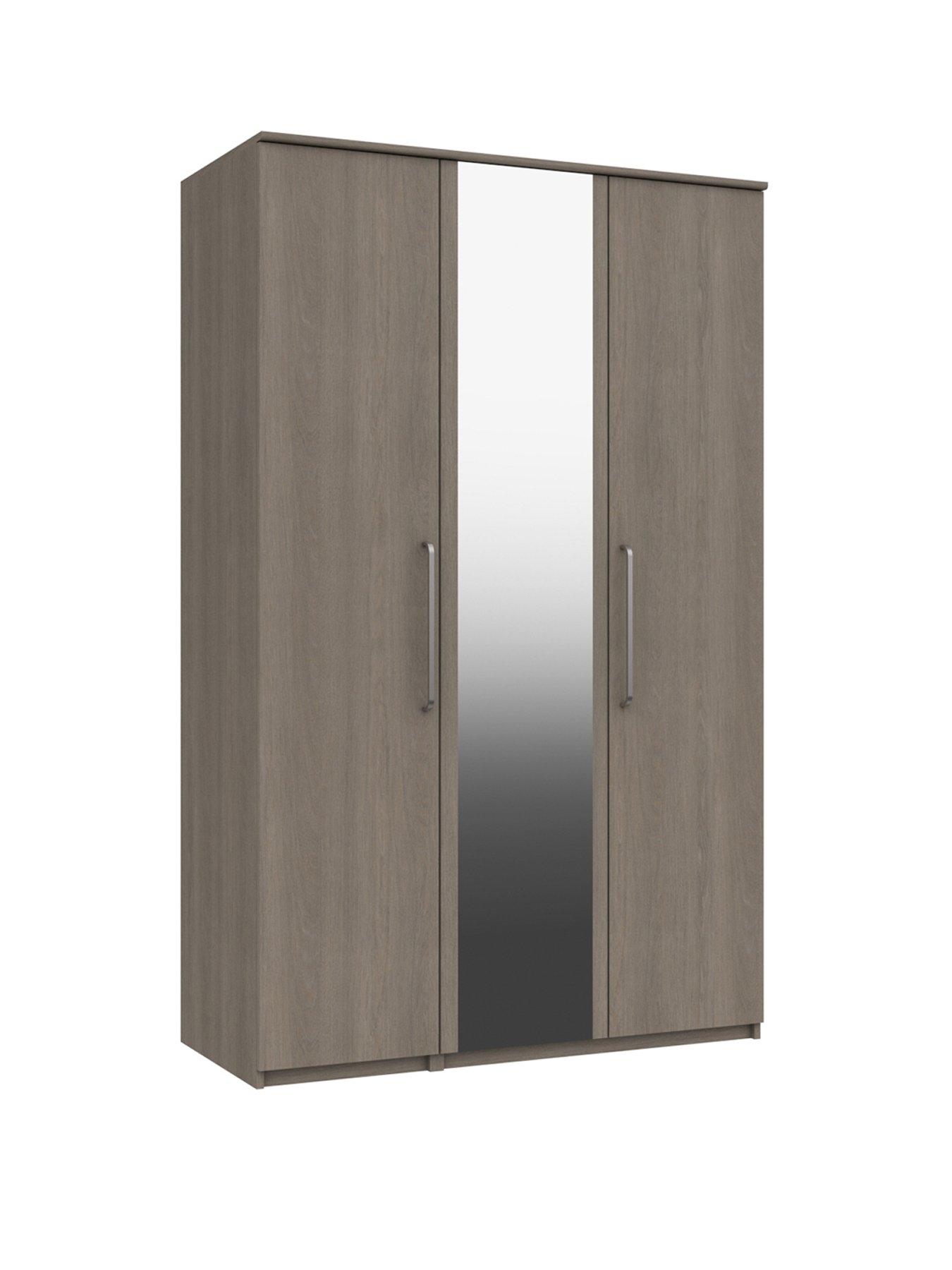 One Call Reagon 3 Door Mirrored Wardrobe | Very.co.uk