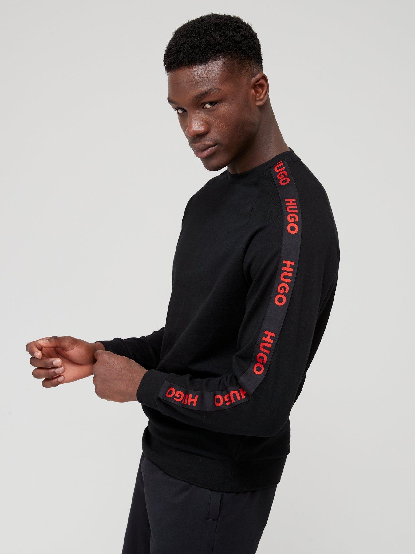 HUGO Sporty Tape Logo Lounge Sweatshirt very