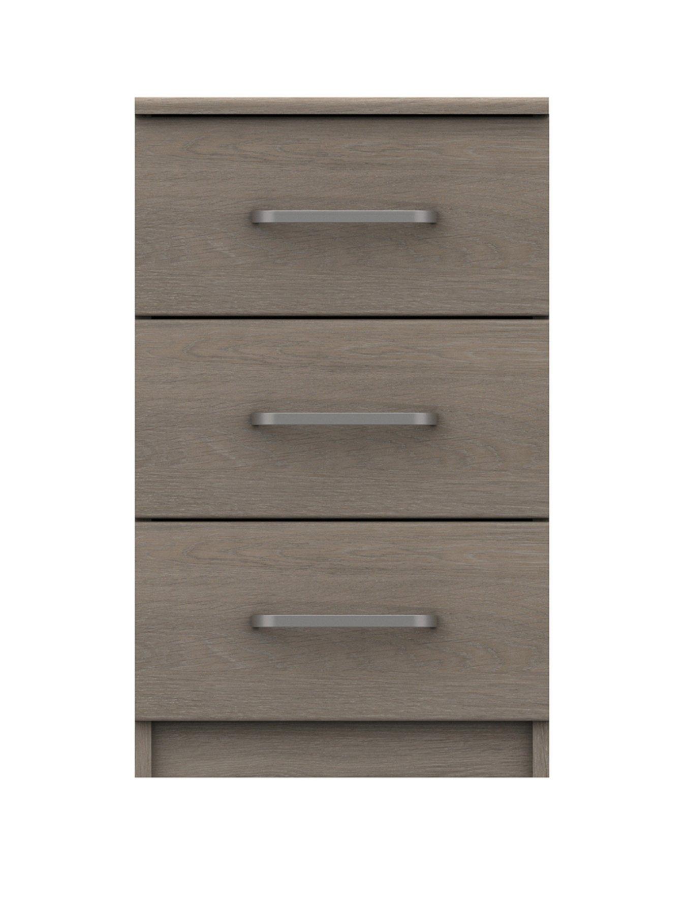 Image 2 of 4 of One Call Reagon Ready Assembled&nbsp;3 Drawer Bedside