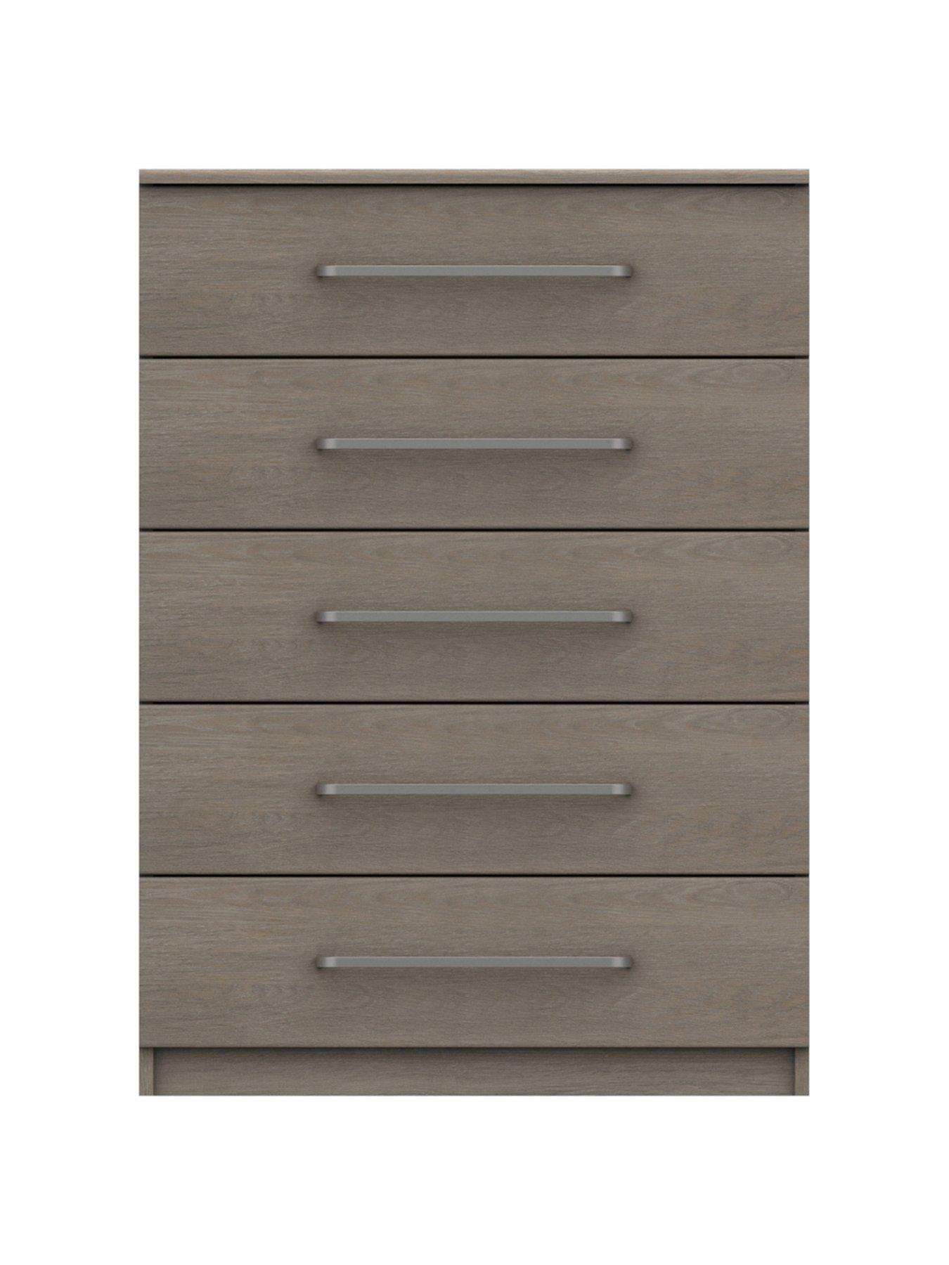 One Call Reagon Ready Assembled 5 Drawer Chest