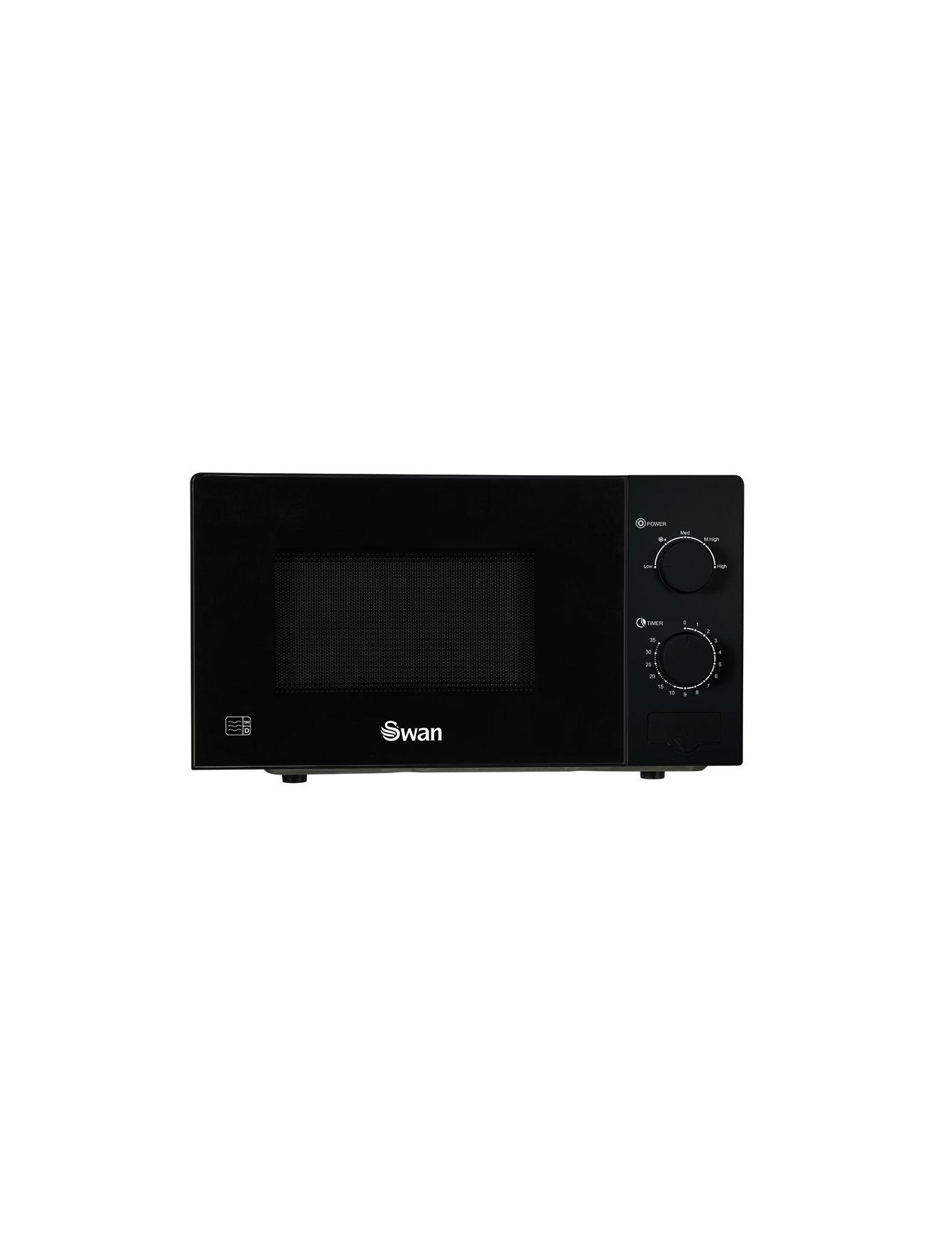 Swan microwave outlet black