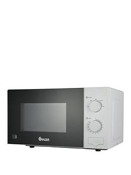 Swan 20L 700W Manual Microwave- White