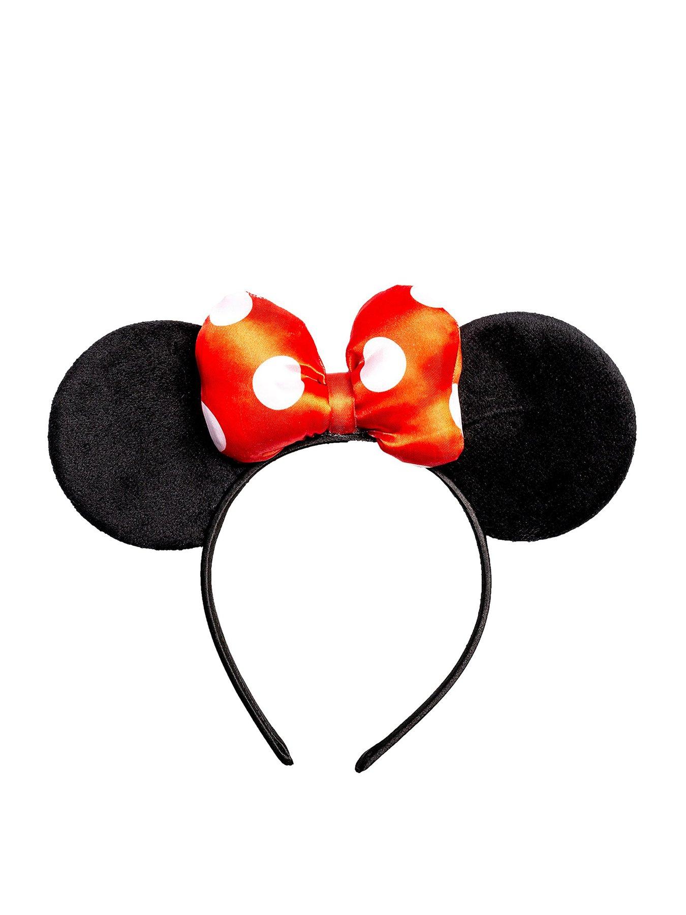 Disney Minnie Mouse Red, Black & white Polka Dot Bow Headband | very.co.uk