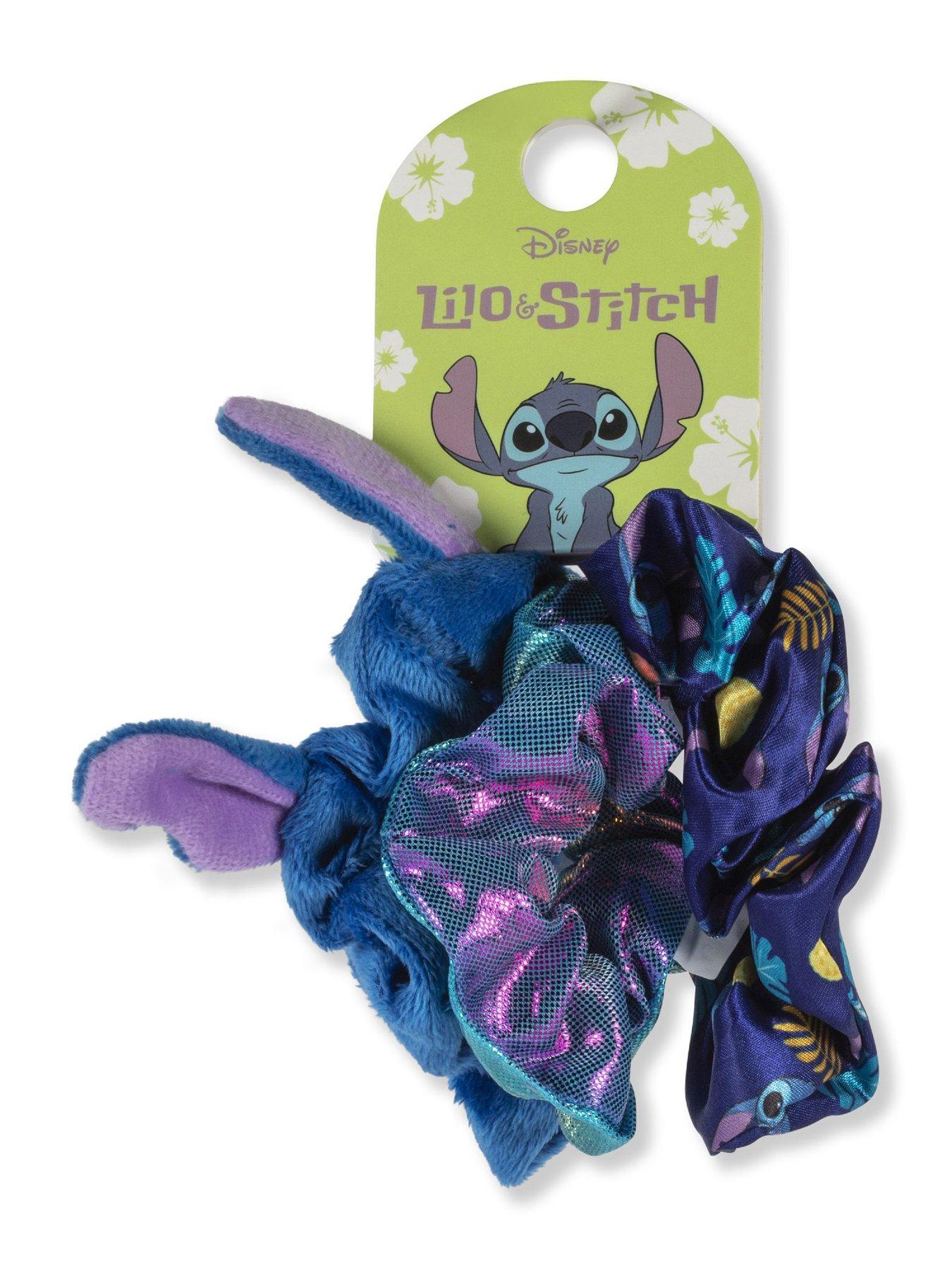 Image 5 of 5 of Disney Lilo &amp; Stitch Blue, Pink &amp; Purple 3pc Hair Scrunchie Set