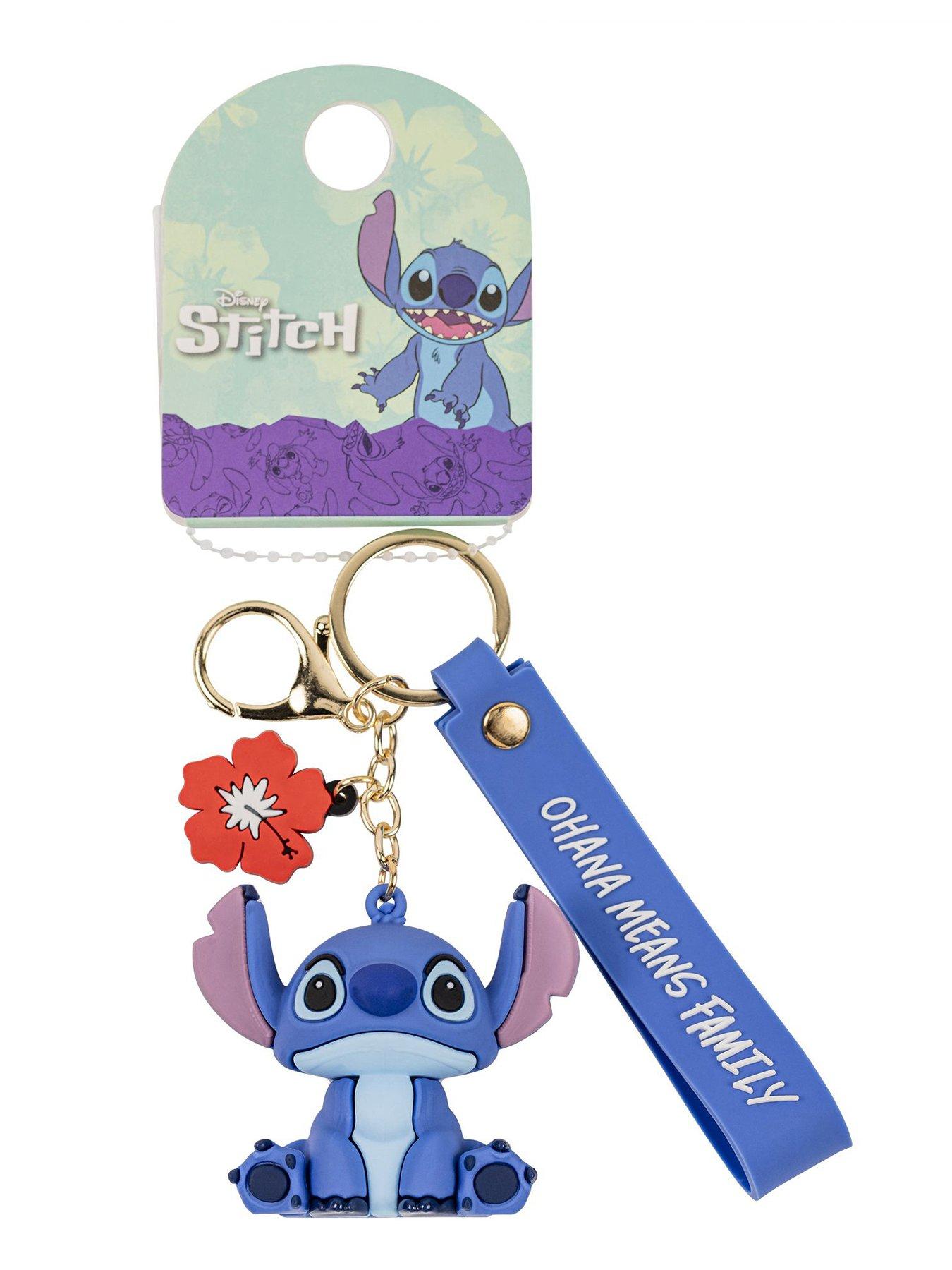 Image 2 of 2 of Disney Lilo and Stitch Blue and Gold 3D Keychain