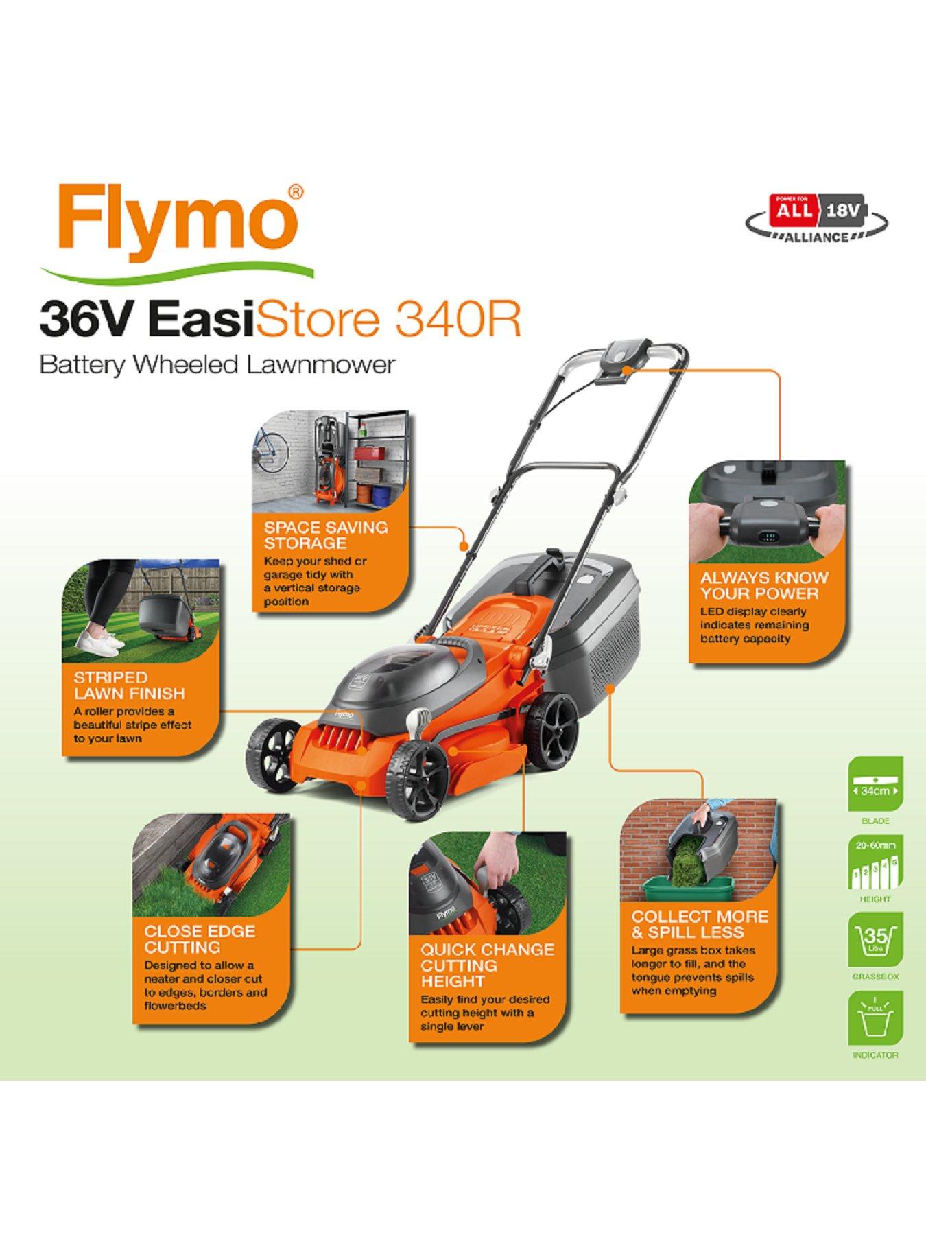 Flymo discount battery mower