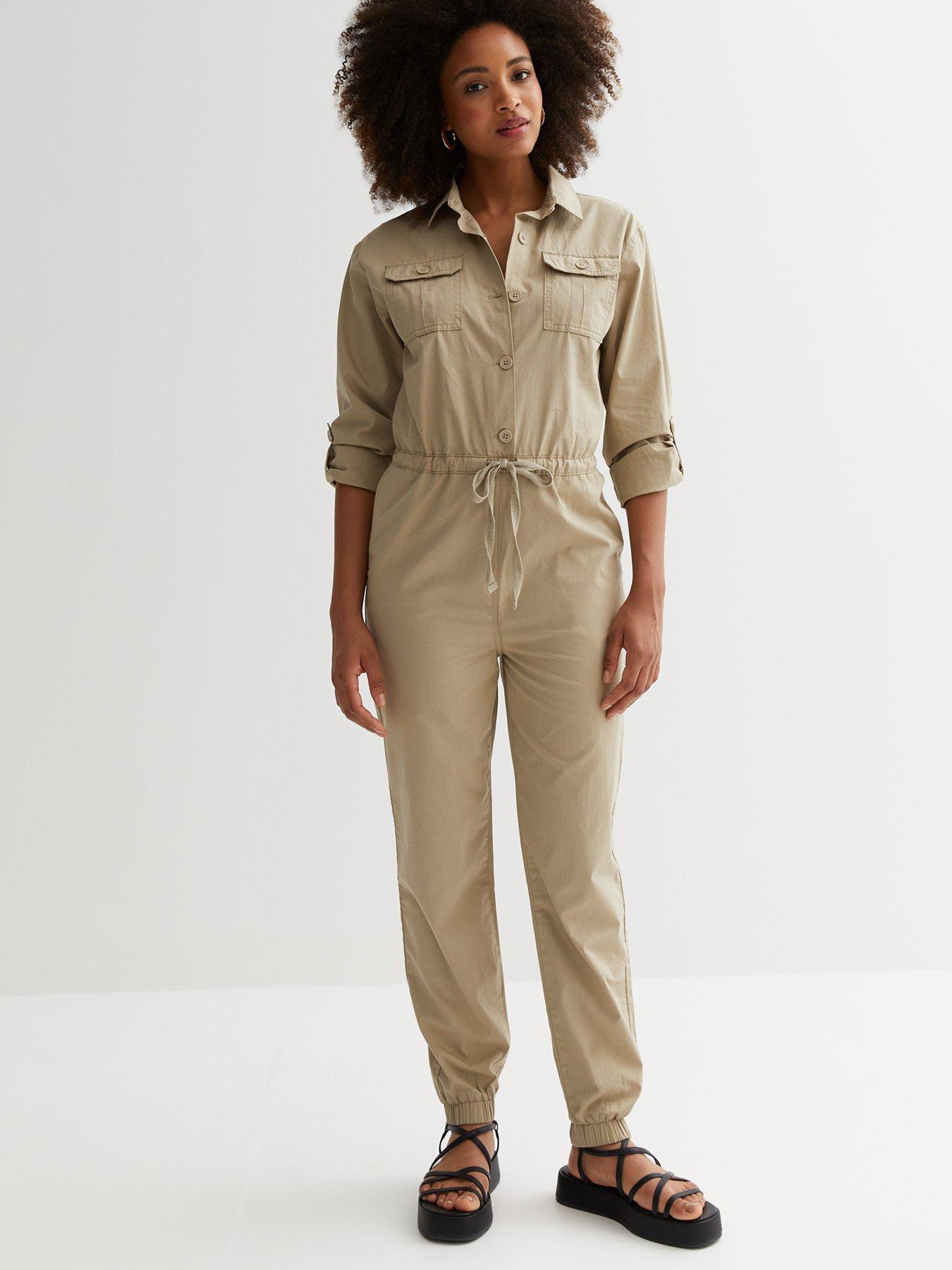 New look store khaki boiler suit