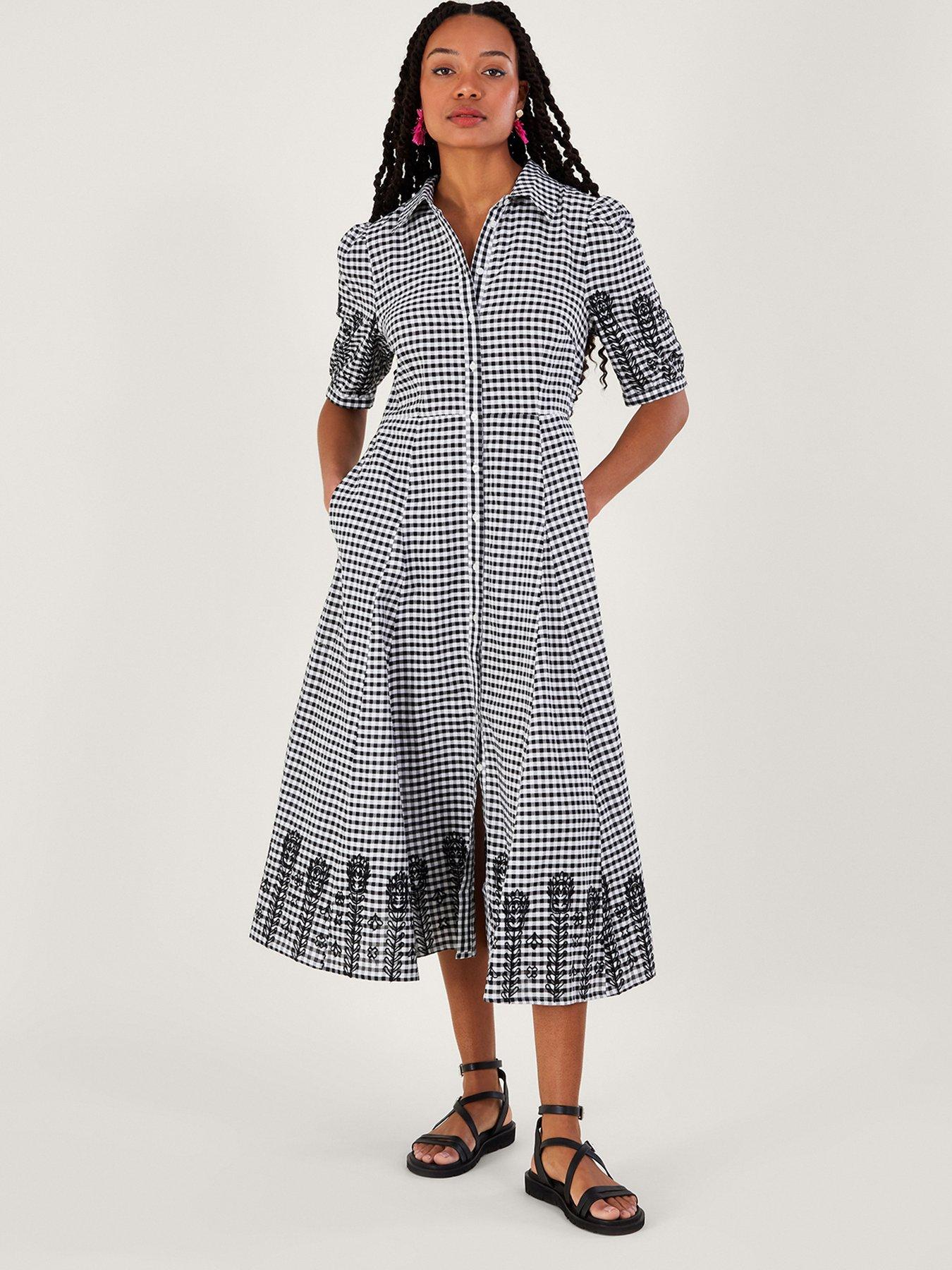 Calvin klein sale gingham dress