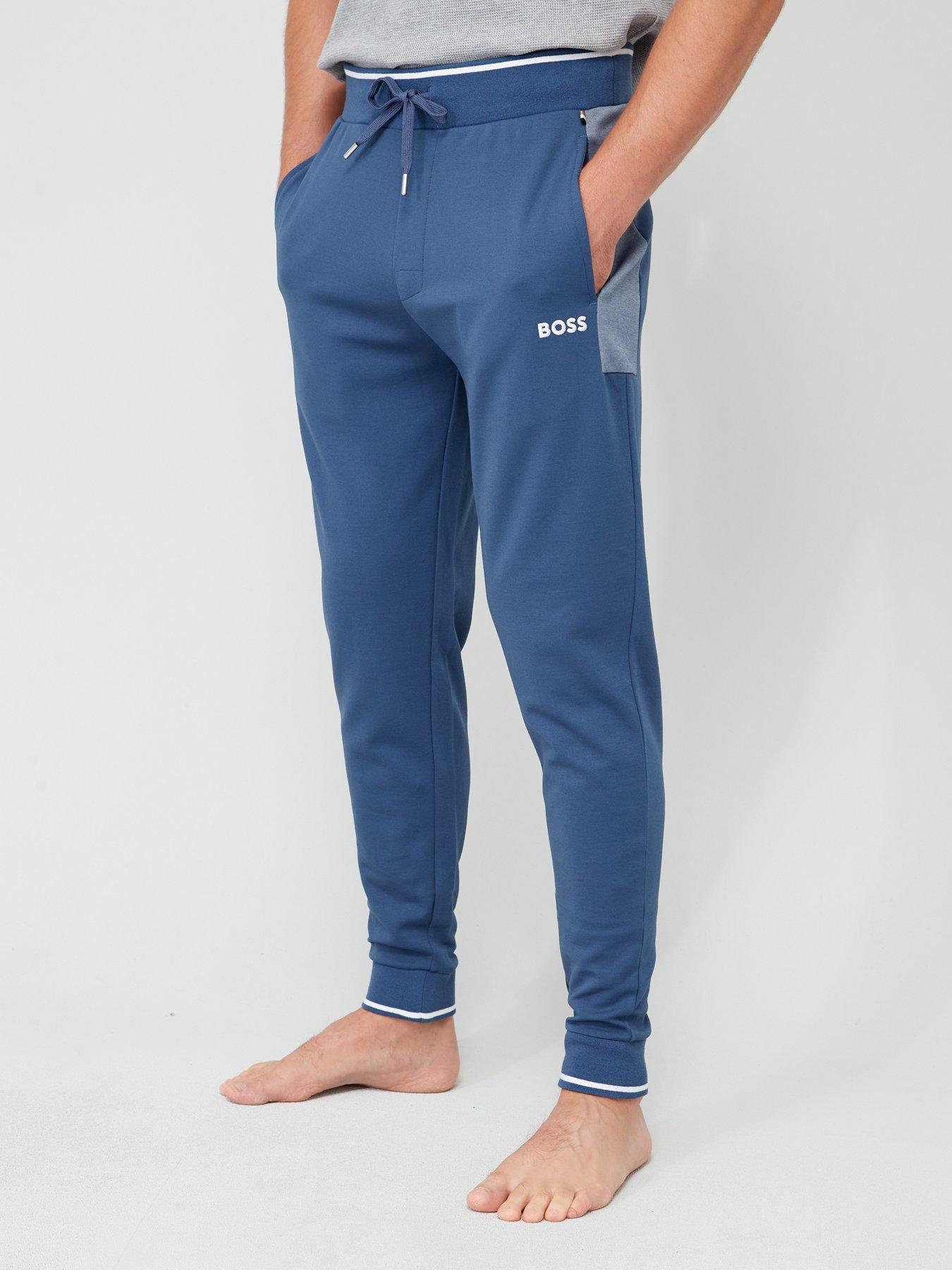 BOSS Bodywear Tracksuit Lounge Pants - Blue | very.co.uk