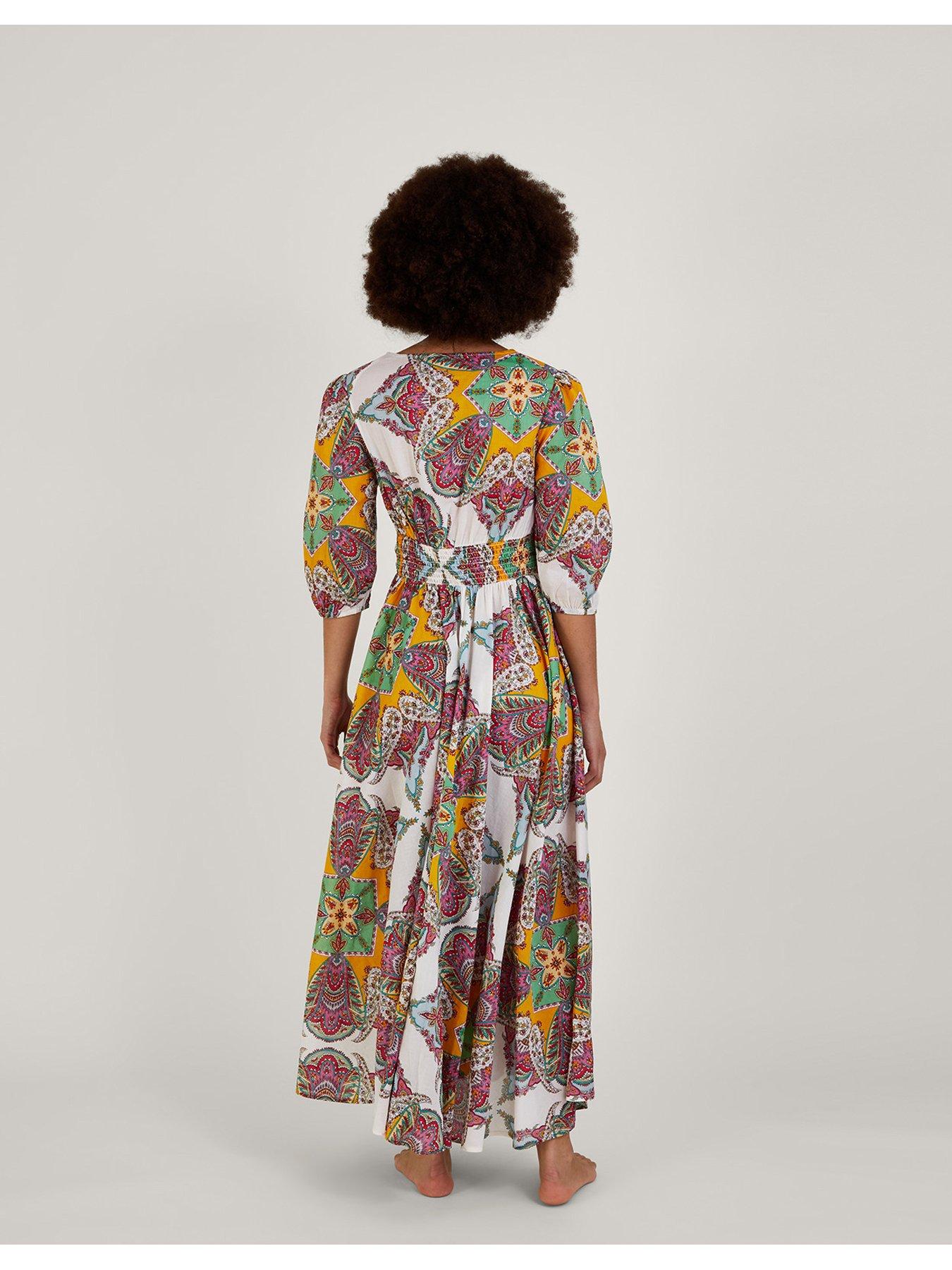 Graduation Dresses Monsoon Mariposa Dress Monsoon Paisley Scarf Print  Midaxi Dress Very