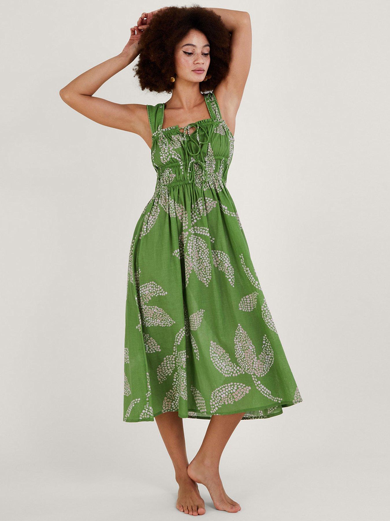 Monsoon store green dress