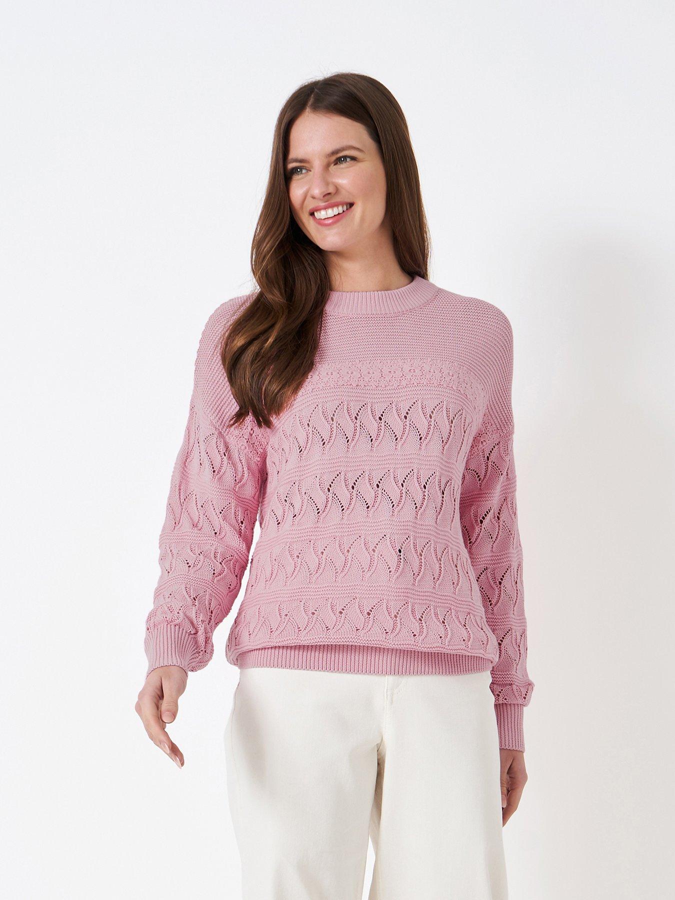 Crew Clothing Voyage Jumper Pink very.co.uk