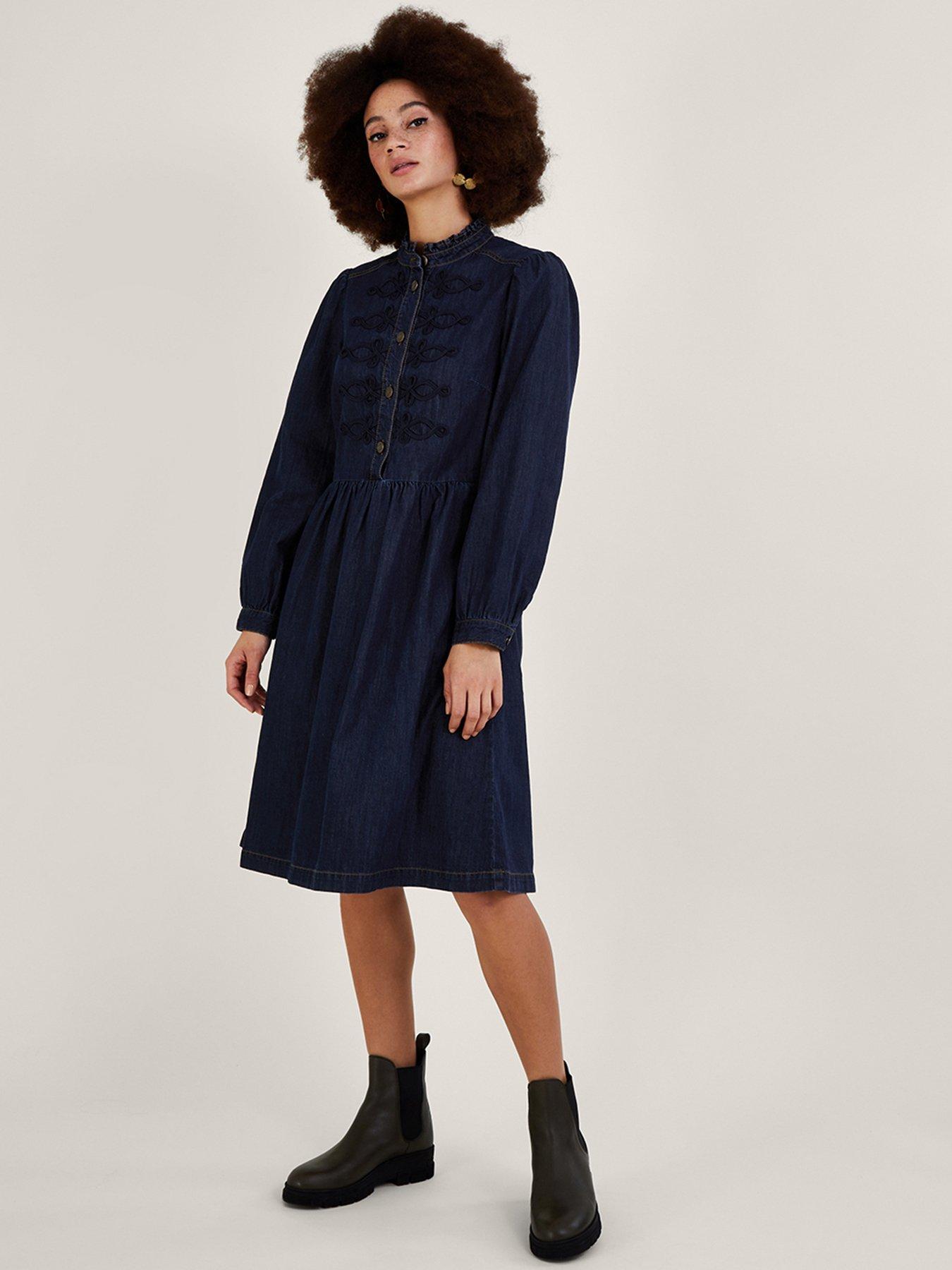 Monsoon denim hot sale dress