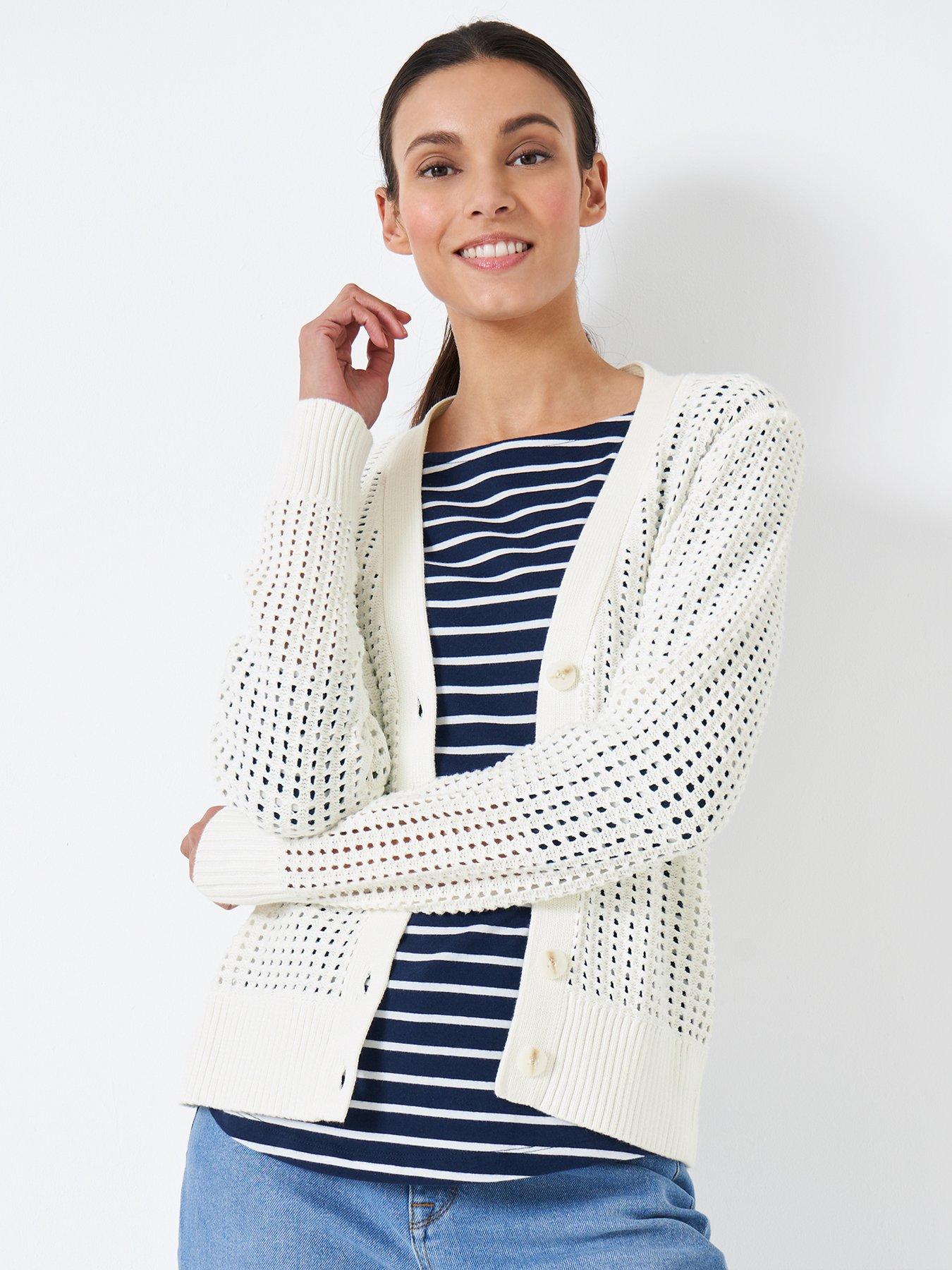 Crew Clothing Sophie Cardigan Cream very.co.uk