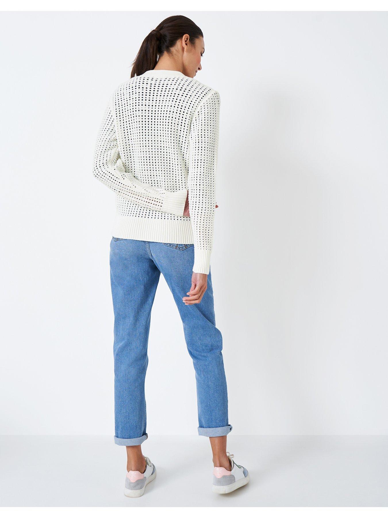 Crew Clothing Sophie Cardigan Cream very.co.uk