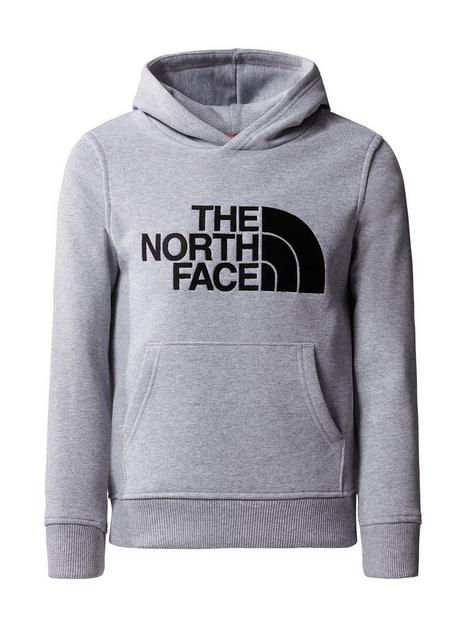 the-north-face-older-boys-drew-peak-overhead-hoodie-light-grey