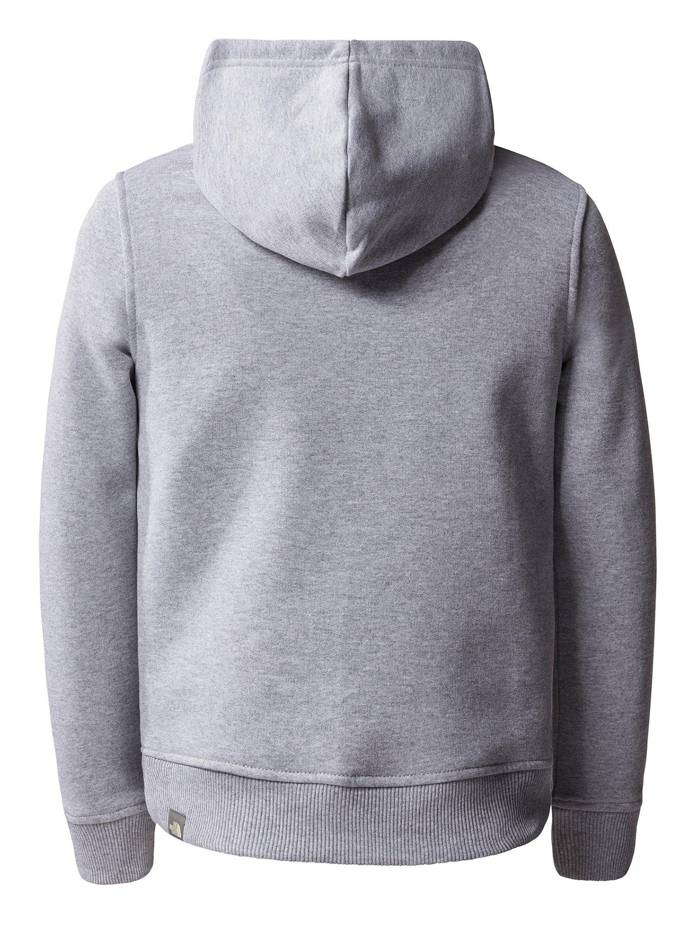 North face store light grey hoodie