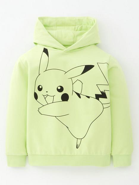 pokemon-kidsnbsppikachu-print-hoodie-yellow