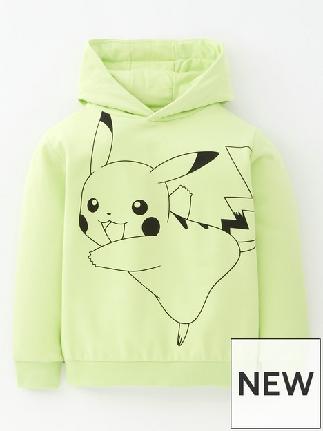 pokemon-kidsnbsppikachu-print-hoodie-yellow