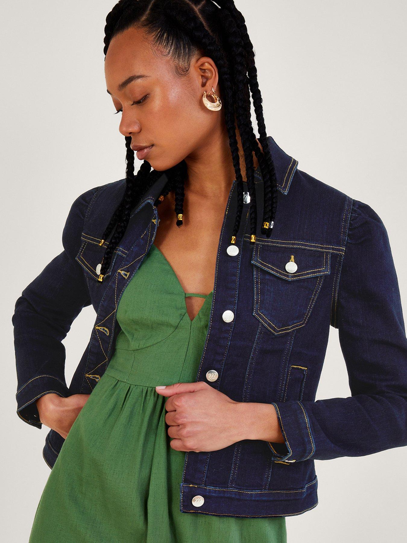 Puff sleeve 2025 denim jacket uk