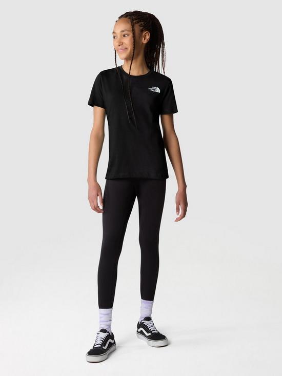 THE NORTH FACE Teen Short Sleeve Simple Dome Tee - Black | very.co.uk