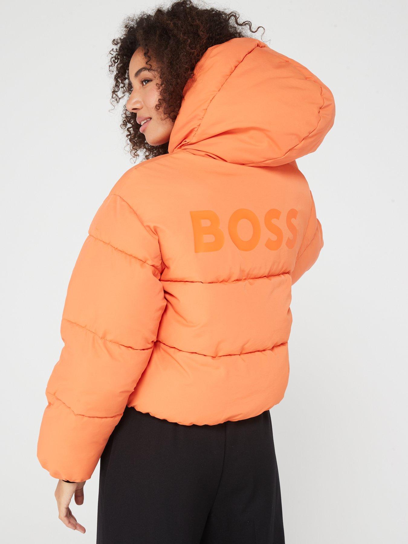 BOSS Patulla Logo Back Padded Jacket Orange very