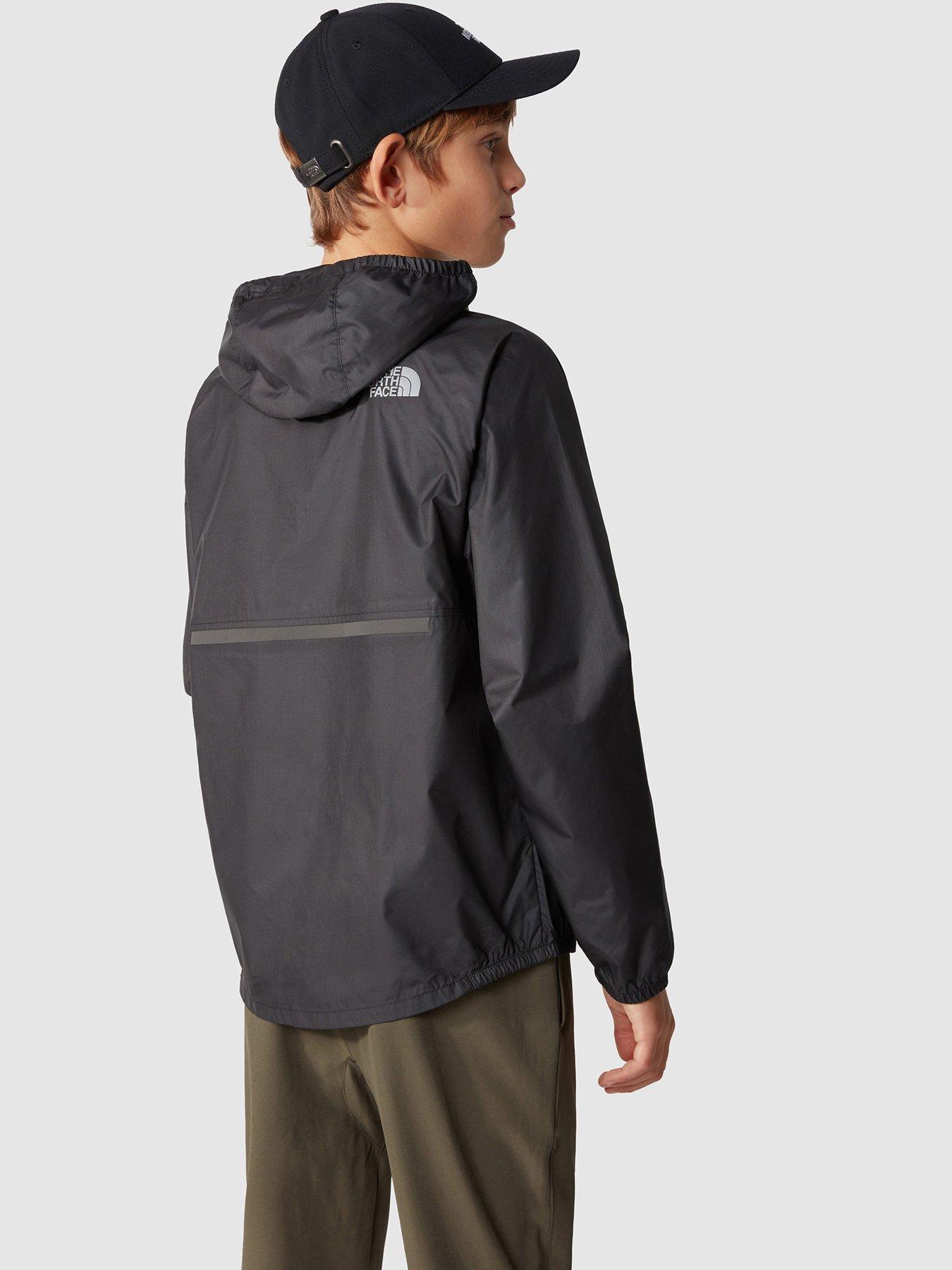 THE NORTH FACE Older Boys Never Stop Wind Jacket - Black | very.co.uk