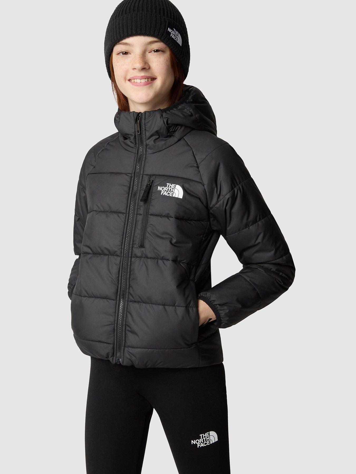 THE NORTH FACE Older Girls Reversible Perrito Jacket - Black | very.co.uk