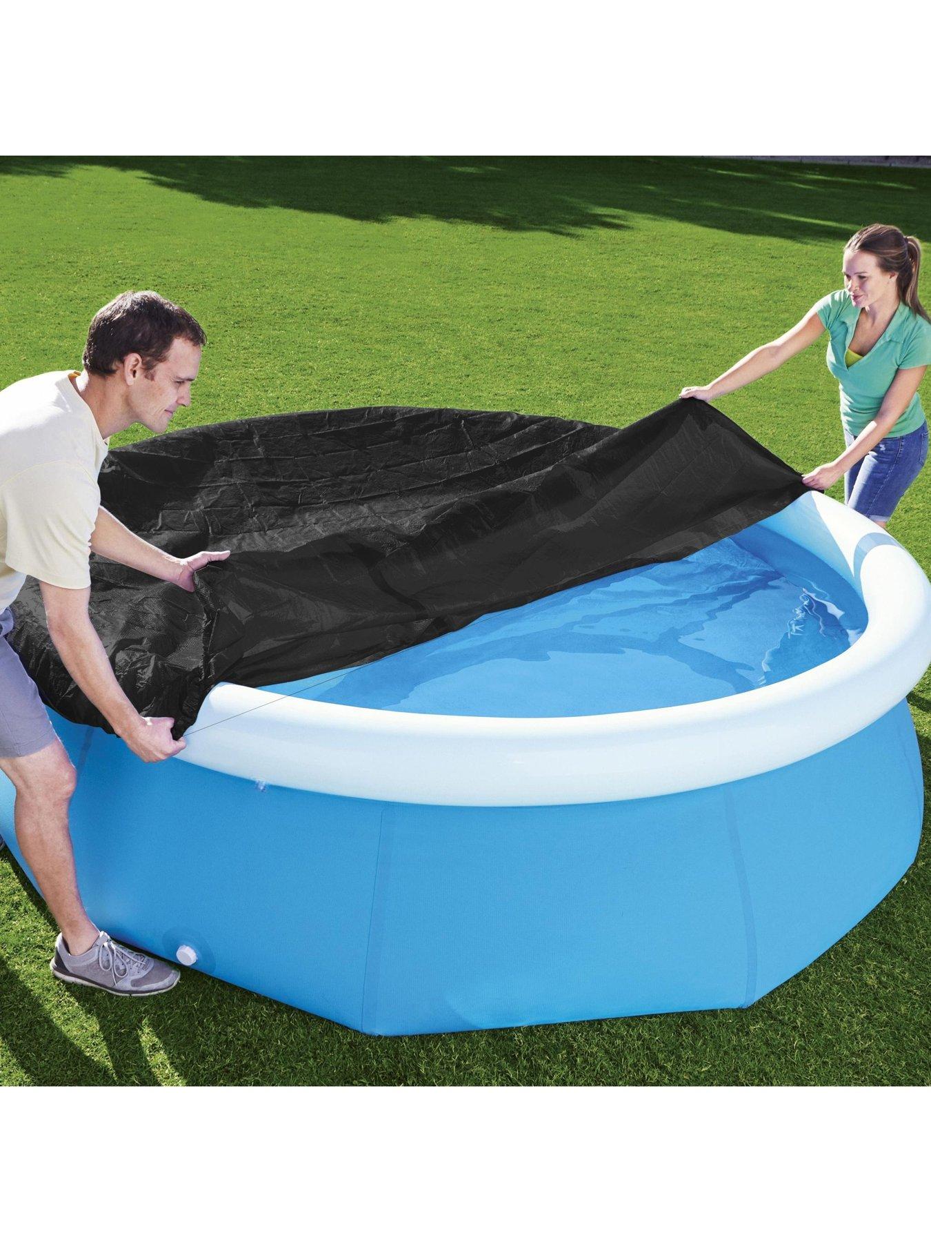 Bestway PVC X Round Blue Above Ground Pool Leaf Cover For, 49 OFF
