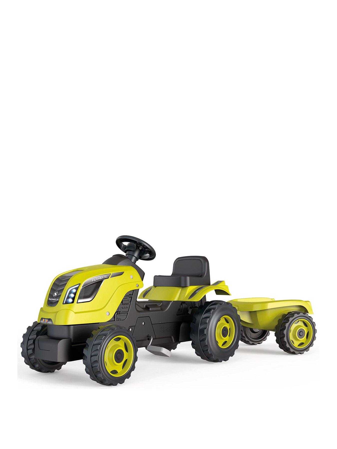 Smoby Farmer Xl Green Tractor + Trailer