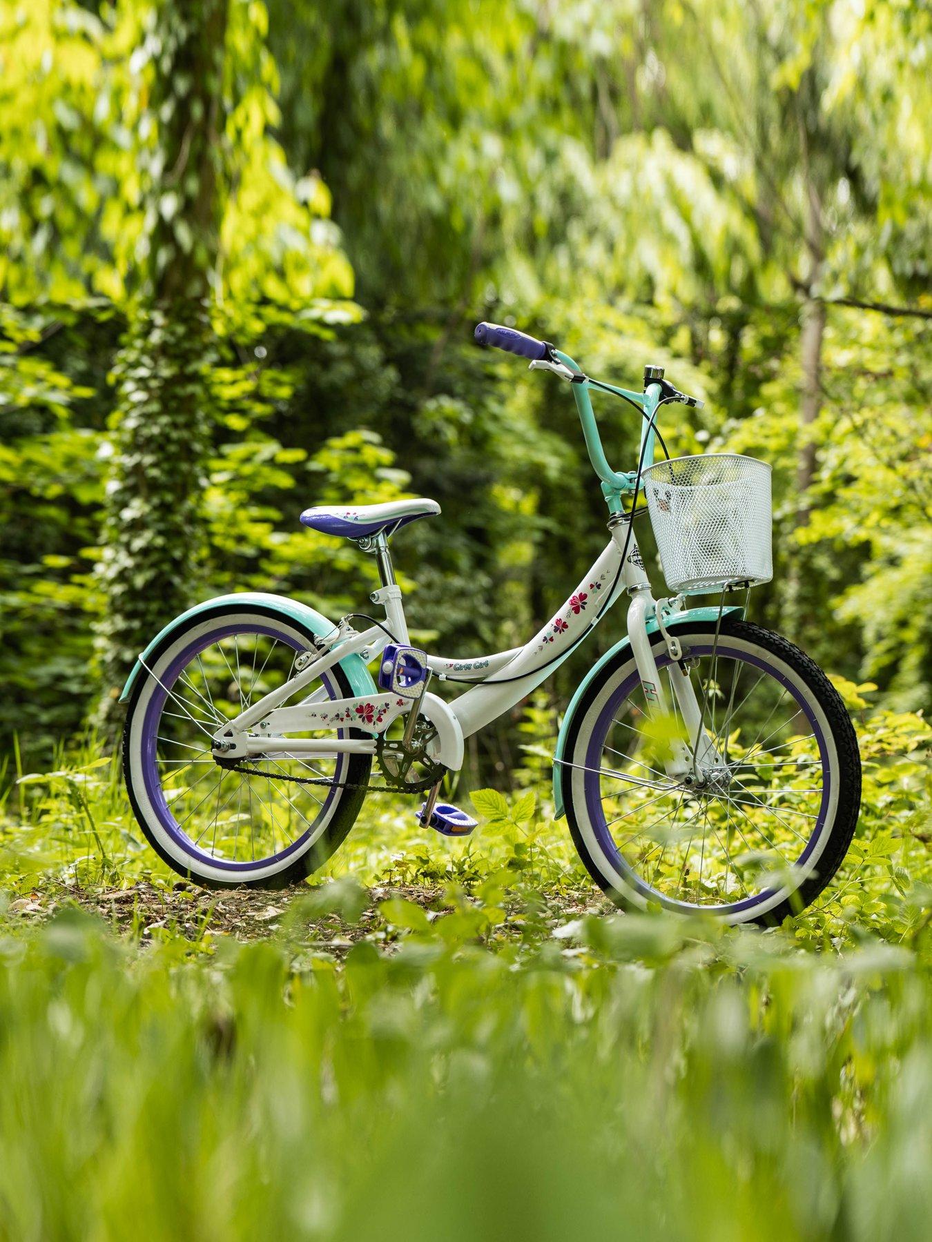 Girls white cheap bike