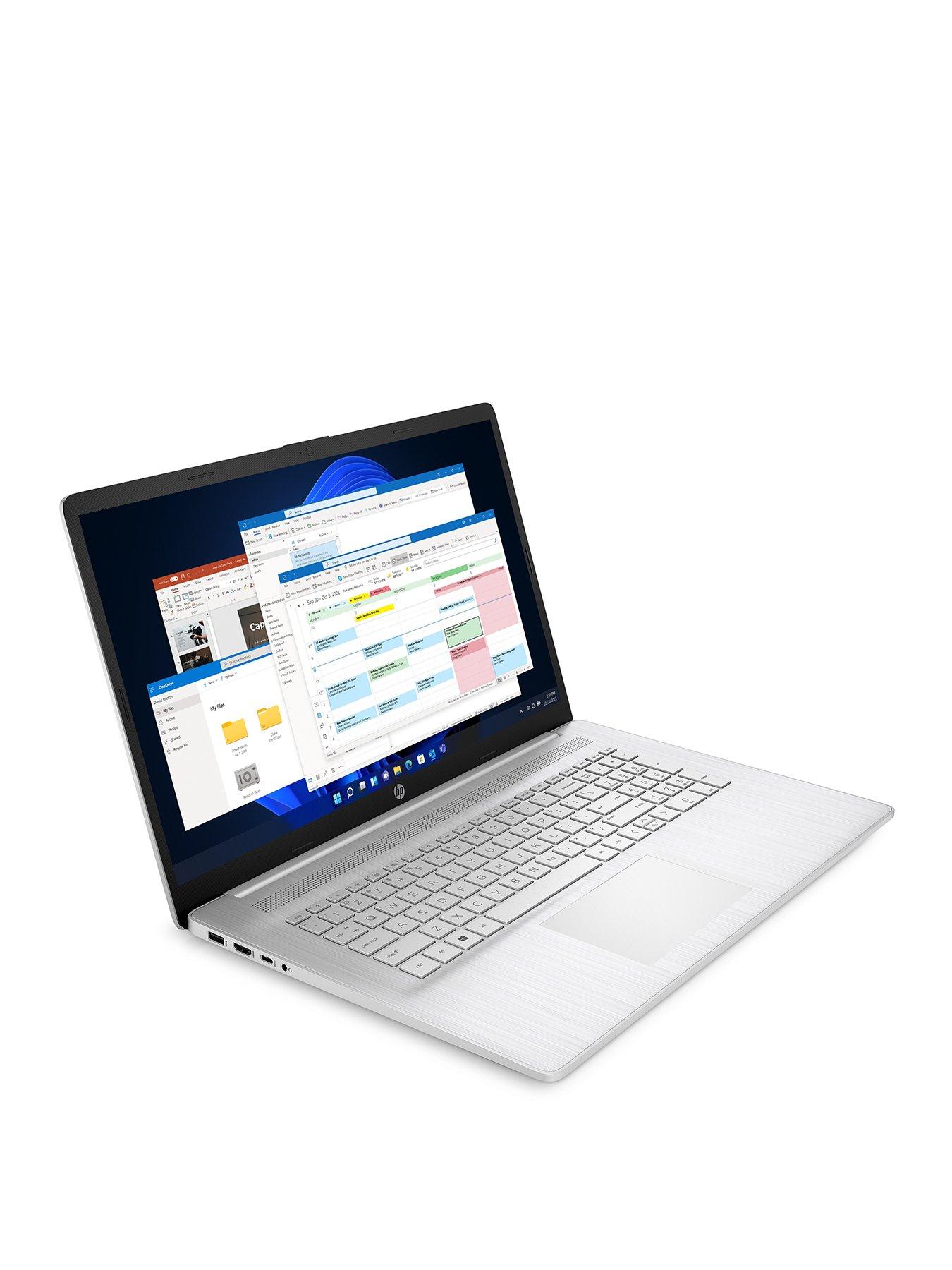 Gepard stamtavle Problemer HP 17-cn0009na Laptop - 17.3in FHD, Intel Core i3, 8GB RAM, 256GB Storage -  Silver | very.co.uk