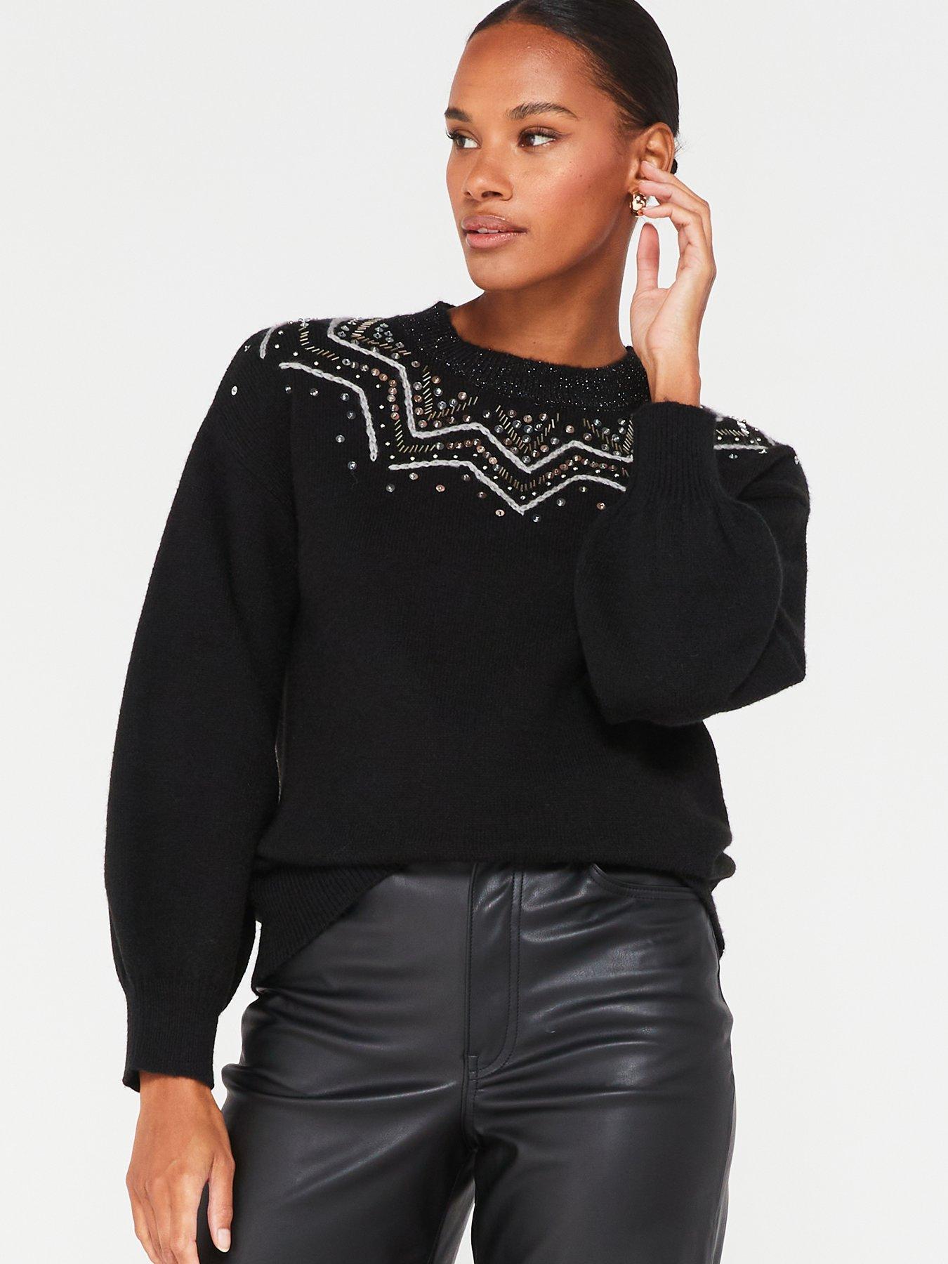 Black Jumpers V by very Knitwear Women www.very