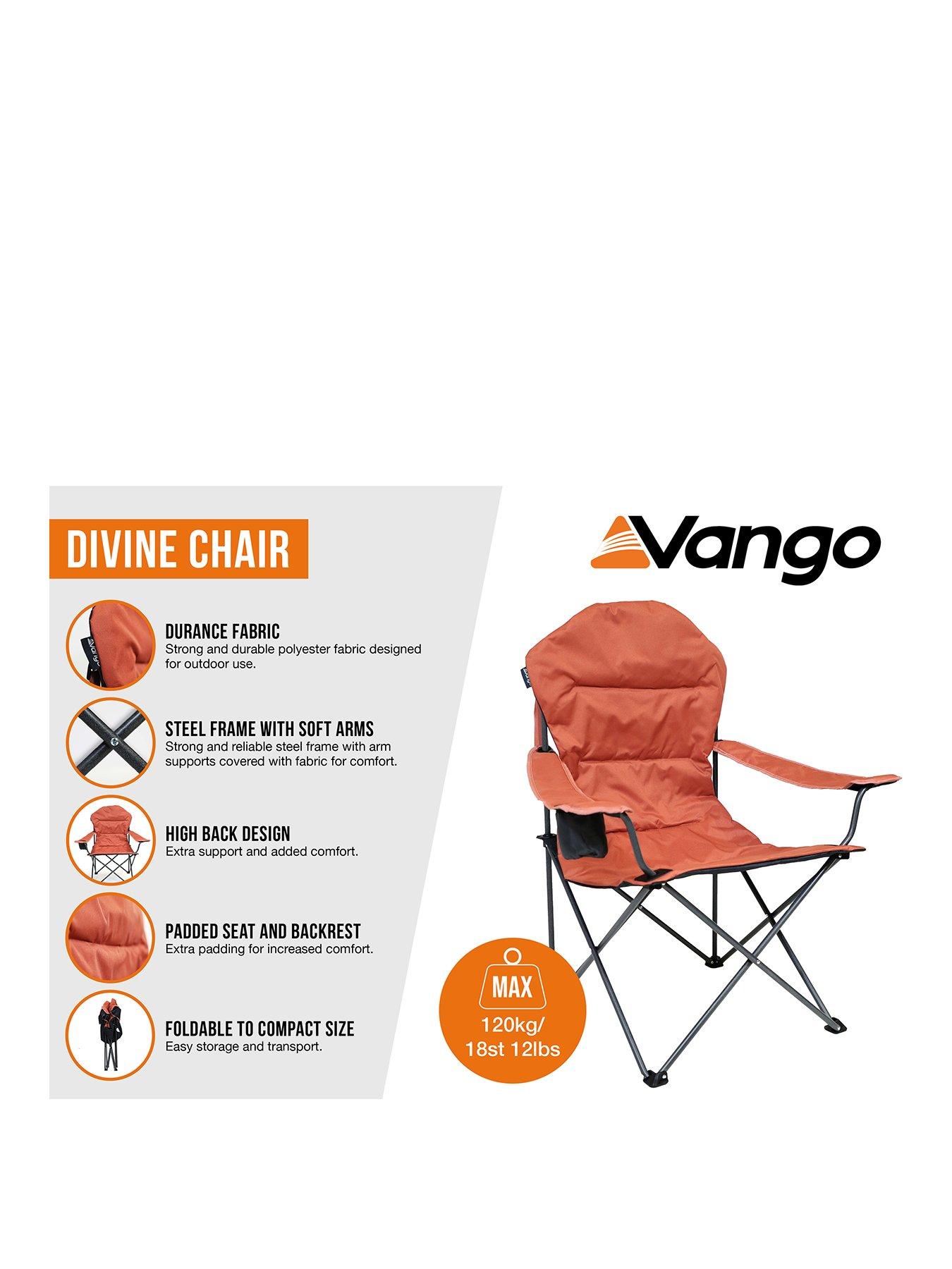 Product photograph of Vango Divine Chair - Orange Pink from very.co.uk