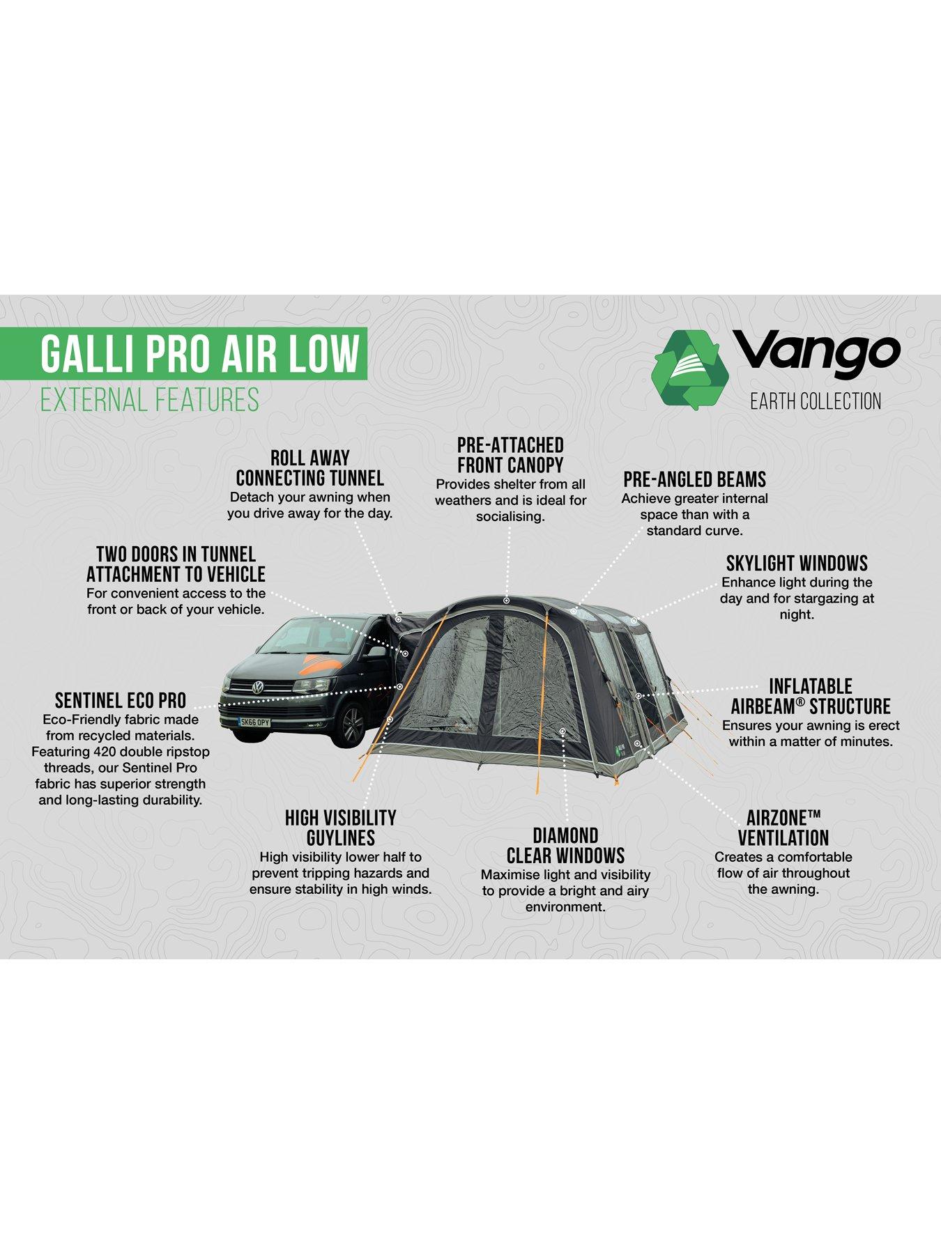 Image 3 of 7 of Vango Galli Pro Air Low DRIVE AWAY Awning