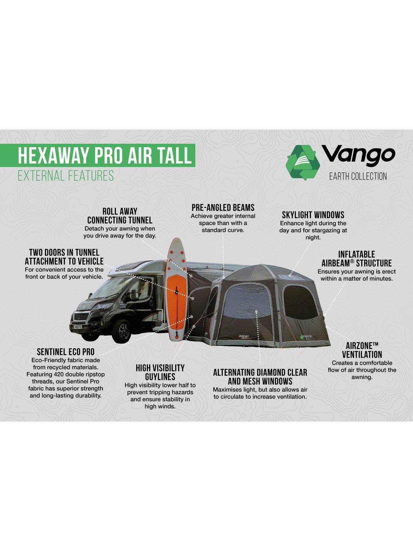 Image 3 of 8 of Vango HexAway Pro Air Tall DRIVE AWAY Awning