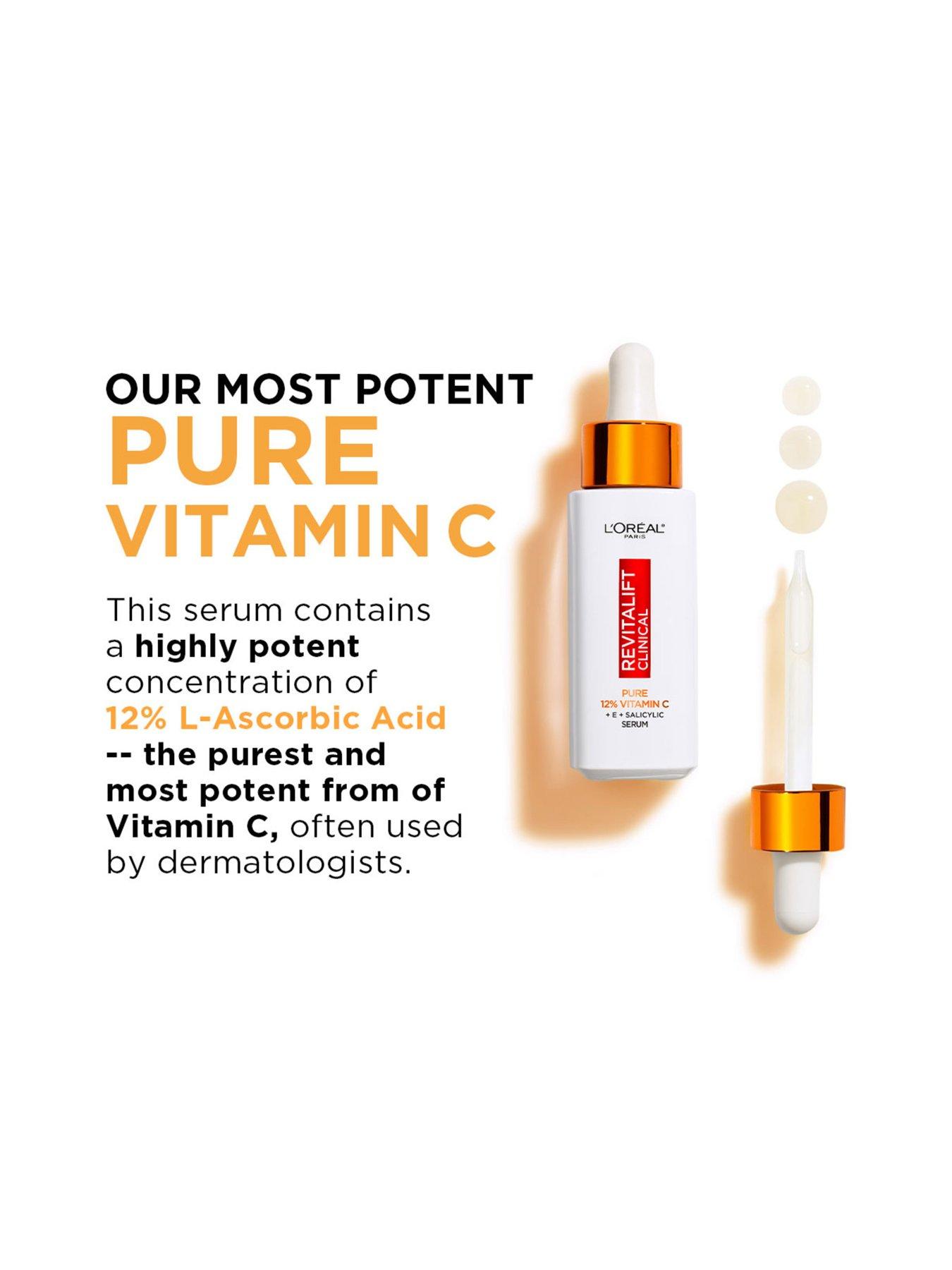 Image 2 of 7 of L'Oreal Paris L'Oreal Revitalift Clinical 12% Pure Vitamin C Brightening Serum 30ml