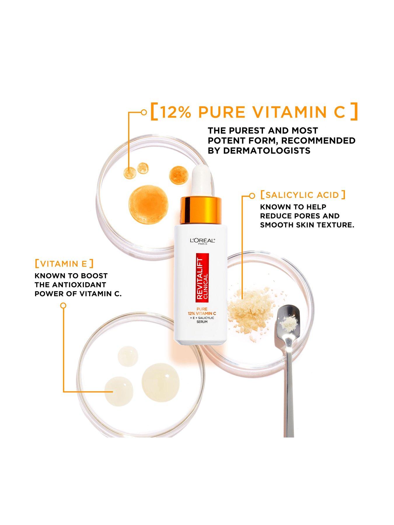 Image 5 of 7 of L'Oreal Paris L'Oreal Revitalift Clinical 12% Pure Vitamin C Brightening Serum 30ml