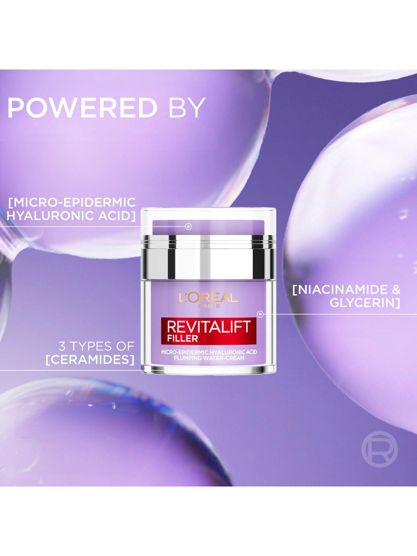 Image 3 of 4 of L'Oreal Paris L'Oreal Revitalift Filler Plumping Water-Cream Micro-Epidermic Hyaluronic Acid
