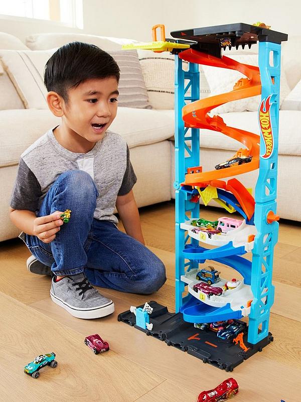 Image 1 of 7 of Hot Wheels City Transforming Race Tower Playset