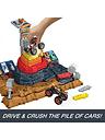Image thumbnail 3 of 7 of Hot Wheels Monster Trucks Bone Shaker Ultimate Crush Yard Playset
