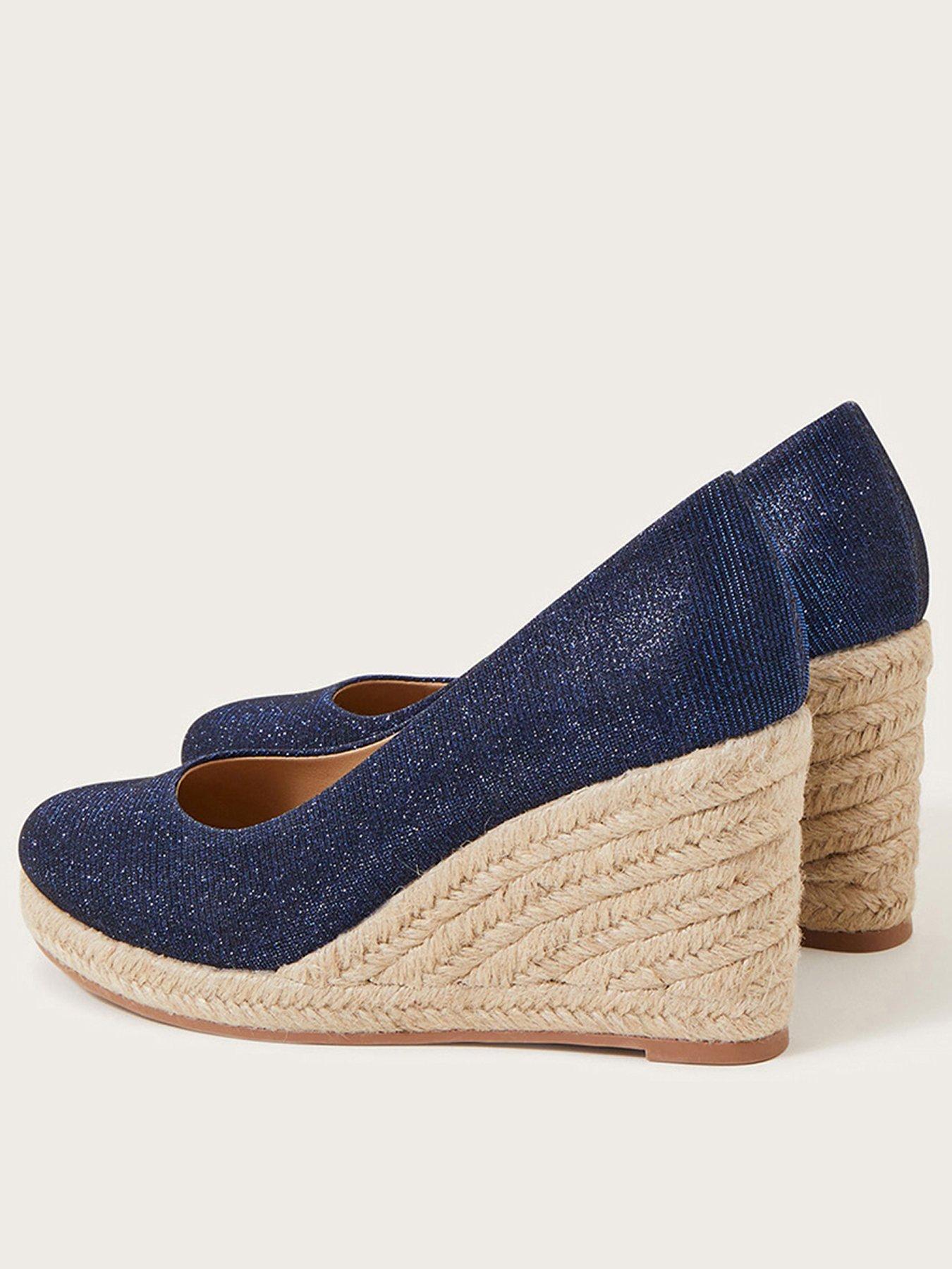 Canvas on sale wedge shoes