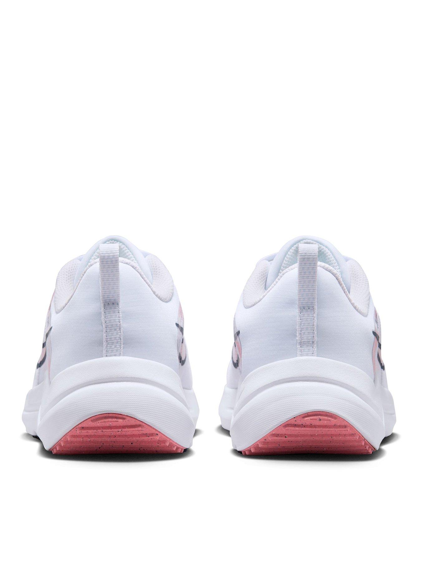 Nike Women's Downshifter 12 Premium Trainers - WHITE/NAVY | Very.co.uk