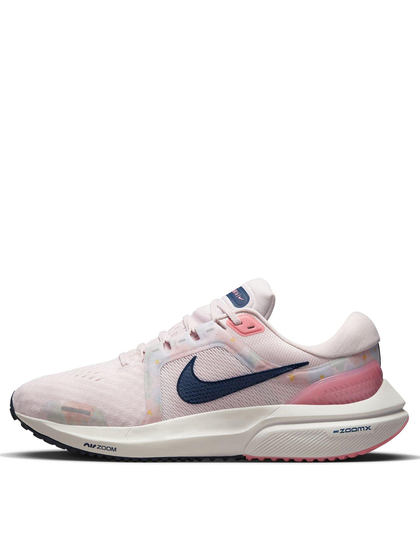 Nike navy and pink hot sale trainers