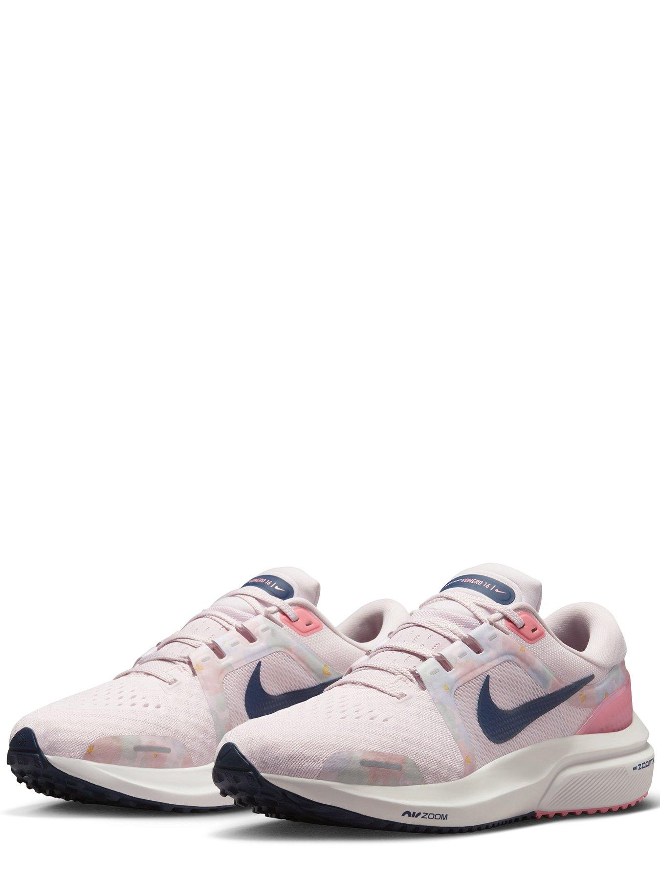 Nike grey hot sale pink trainers