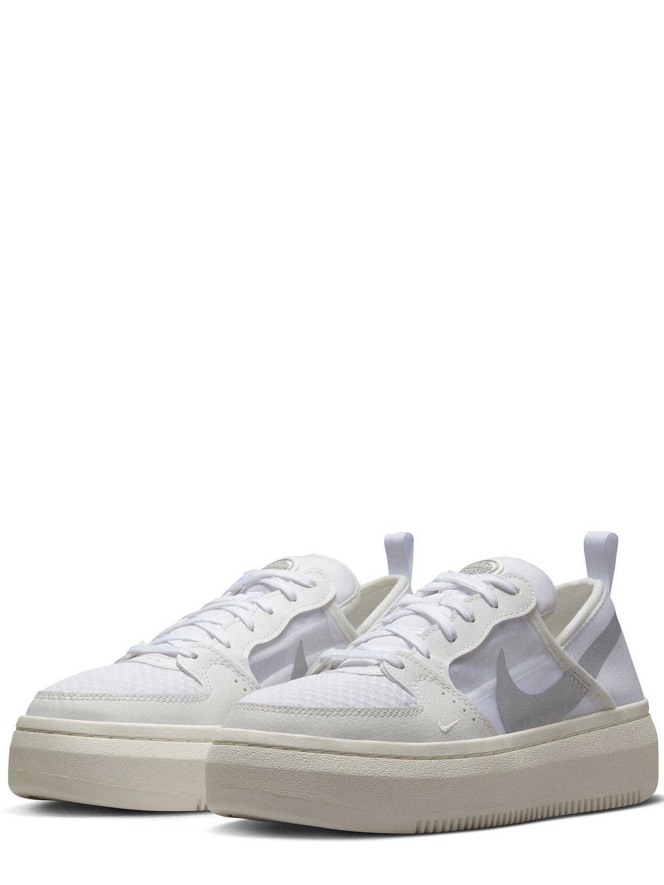 Nike Court Vision Alta - White/Silver | Very.co.uk